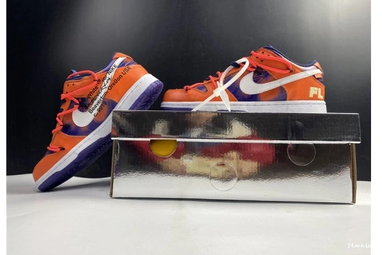 Nike  Low Perple White O-W Orange SB CT0856-801 x Dunk 0302